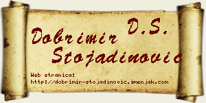 Dobrimir Stojadinović vizit kartica